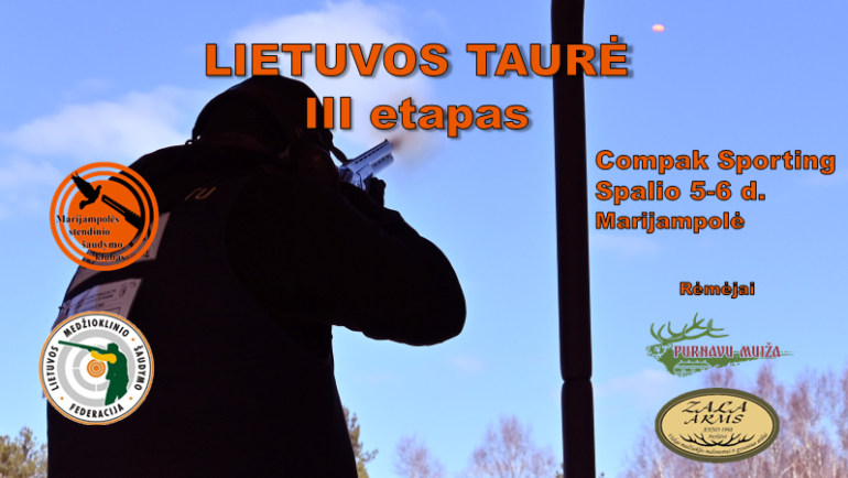 Informacija Lietuvos taurės varžybų dalyviams