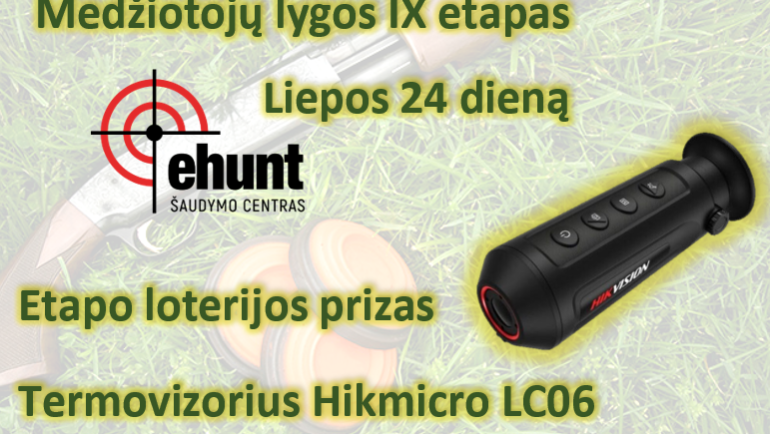 Kviečiame į medžiotojų lygos IX etapą Ehunt.lt šaudymo centre
