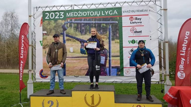 Medžiotojų lygos Marijampolėje nugalėtoja – Paulina Olekaitė